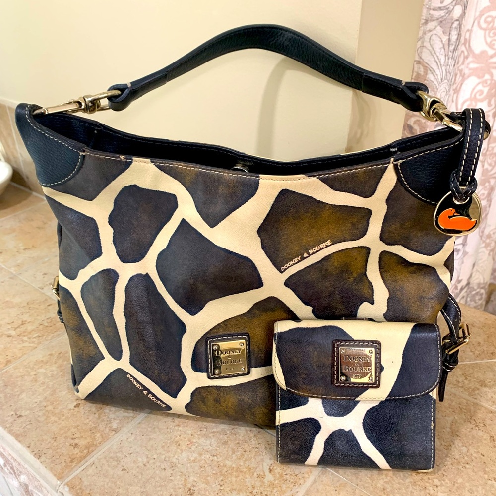 Authentic Dooney and Bourke giraffe purse.